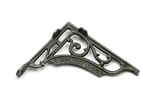 IRONMONGERY WORLD® 7 Pair of J Duckett Antique Vintage CAST Iron Shelf Bracket Sink Toilet Cistern