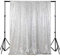 ShinyBeauty Pailletten Stoff Hintergrund 125cm x 215cm Schimmer Pailletten Stoff Fotografie Hochzeitsfeier Hintergrund Pailletten Vorhang Wohnkultur (Silber, 4FTx7FT)