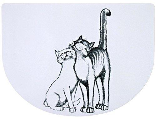 Trixie Napfunterlage Schmusekatzen, 40x30 cm, weiß