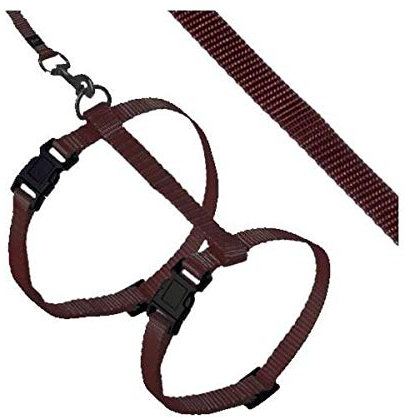 Karlie Art Sportiv Plus Geschirr mit Leine braun, 110 cm