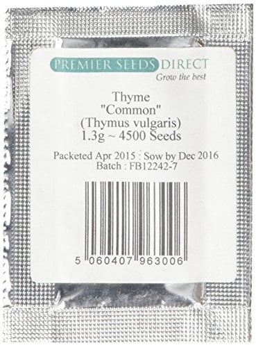 PREMIER SEEDS DIRECT - HERB - Thyme - 2 Grams - Approx 7000 Seeds