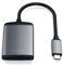SATECHI Type-C Aluminum UHS-II Micro/SD Card Reader Adapter - for M2/ M1 MacBook Pro/Air, M2/ M1 iPad Pro/Air, M2 Mac Mini, iMac M1 (Space Grey)