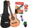 CASCHA 3/4 Konzertgitarre Einsteigerset inkl. Lehrbuch, Stimmgerät, Gigbag/Tasche, 3 Plektren, klassische Kindergitarre für Anfänger ab 8 Jahren, Nylonsaiten