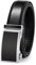 guvoosm Gürtel Herren,Leder Automatik Gürtel Für Herren Business Anzug -3,5cm Breite-2013-140-Black 138