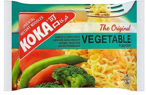 Koka Oriental Style Instant Noodles | Vegetable Flavour | Snack or Meal Accompaniment | Ready in 2 Minutes | 85g (Pack of 30)