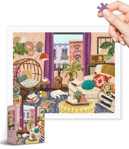 PieceRelax Puzzle 500 Teile für Erwachsene & Kinder ab 14 – Olivia Gibbs - Boho Interior [H3648], 37,8 x 30,8 cm, Herausforderung & Achtsamkeit für Ihre Me-Time