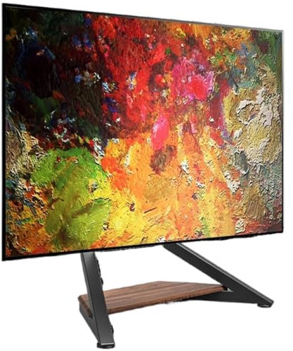 TV Ständer Fernsehständer TV Standfuss Universeller TV-Ständer Für 55 Bis 88 Zoll Große Fernseher. Boden-TV-Ständer, Höhenverstellbarer, Schwenkbarer TV-Ständer Mit Ablageflächen Fernsehstand TV-Ständ