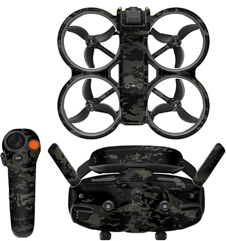 Drohnen Aufkleber cooler Hautaufkleber für DJI Avata 2 für Goggles 3, Drohnen Ganzkörperaufkleber kratzfestes PVC Hautaufkleber Abdeckungszubehör (1)