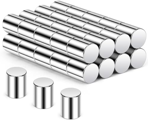 Wukong 8×10mm | 40 Stück Neodym Magnete Starke, Kleine Magnet Stark Pinnwand Magnete, Whiteboard Magnet Stark Flach, Mini Magneten für Magnettafel, Kühlschrank and Büro