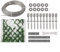 Besttoolifes Drahtseil-Set, 16 m Edelstahl-Drahtseilkabel, Spannschlösser, Drahtseil-Set, PVC-beschichteter Gartendraht für Kletterpflanzen, Bilder, Sicherung von Schatten, Weinreben (mit 16 m Seil)