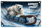 Grizzly Motivationsflagge Erobern Sie die Kälte, erobern Sie sich selbst mit vier Messingösen, inspirierendes Banner mit cooler Motivation, inspirierendes Bären für Männer und Frauen, 90 x 150 cm