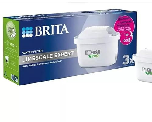 BRITA MAXTRA PRO Limescale Expert Water Filter Cartridge Pack of 3 Original Refill