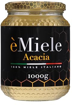 èMiele - Miele Biologico Italiano di Acacia, 1000 gr, raccolto in Canavese - Piemonte - Italia