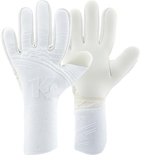 KEEPERsport Torwarthandschuhe Hero NC Community, ohne Fingerschutz, Fußballhandschuhe Unisex, 4mm Aqua Claw, ohne Lasche, Größen: 8-11