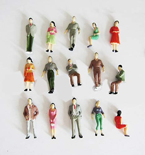 25 x Modell Figuren für Modellbau 1:50, Modelleisenbahn Spur 0