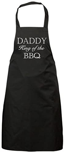 60 Second Makeover Limited Daddy King of the BBQ Apron Gift Present Fathers Day Present For Daddy Gifts Birthday Christmas BBQ Accessories Aprons For Cooking Mans