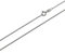 NKlaus 50cm Panzerkette 333 Weißgold 8 Karat elegante Halskette filigrante Breite 1,4mm Collier 3g schwer 3750