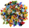 B Baosity Glitzer Glas Mosaik Fliesen Tempera Mosaik Mosaiksteine Mosaiks Glas Kristall für Mosaikherstellung - 300 Stücke Dreieck, 12mm