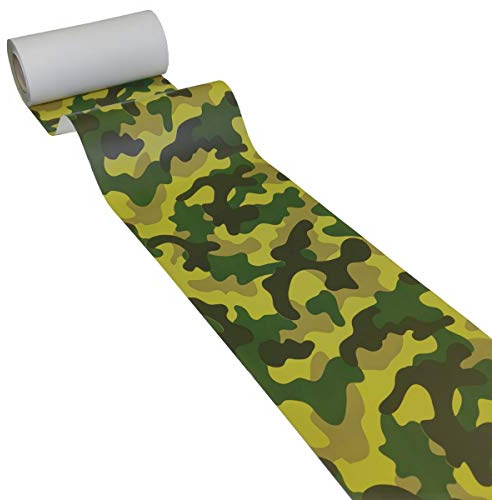 JUNOPAX Papier Tischband 50m x 0,20m Tarnmuster Camouflage