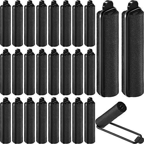 Syhood 60 Pcs 0.6 Inch Satin Foam Sponge Hair Rollers for Women, Black