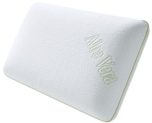 BedStory Memory Foam Kissen 60x40x13cm – Komfortables Kopfkissen mit Aloe-Vera abnehmbarem Bezug – Druckentlastendes Schlafkissen