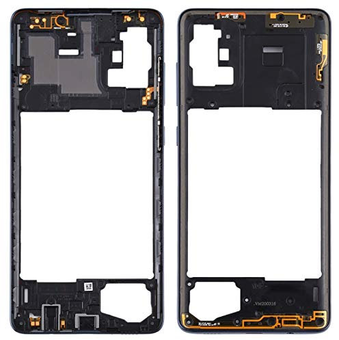 JIANGSHOUJIESPA New Replacement Middle Frame Bezel Plate for Samsung Galaxy A71 (Color : Black)