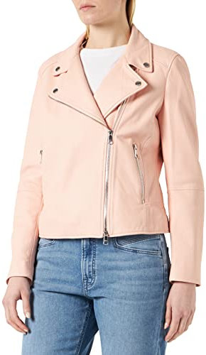 BOSS Damen C_saleli3 LEATHER_JACKET, Bright Pink676, 38 EU