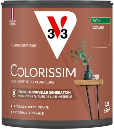 V33 Peinture multi-supports Colorissim® Acajou satin 0,5L