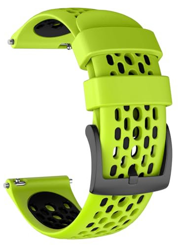 MYSNBKN Armband für Garmin Forerunner 265/Forerunner 255/Vivoactive 4/Venu 3/Venu 2, 22mm Ersatzarmband aus Weichem Silikon