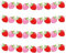 XIHIRCD 4 Stück Erdbeer Banner, Berry Sweet Baby Banner mit 36 Erdbeerkarten, Erdbeer Party Dekoration für Berry First Birthday Babyparty Partyzubehör