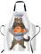 oFloral 009 Schürze für Damen und Herren, Die Chefkatze hält ein Sushi-Tablett, 27 X 31 Inch