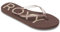 Roxy Damen Viva Sparkle Sandale, Taupe, 40 EU