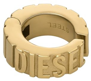 Diesel Unisex Font Ear-Cuff-Ohrring Edelstahl goldfarben, DX1565710