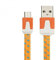 Wigento 1m Micro USB USB Datenkabel und Ladekabel Orange für alle Smartphone und Tablet mit Micro USB Anschluss