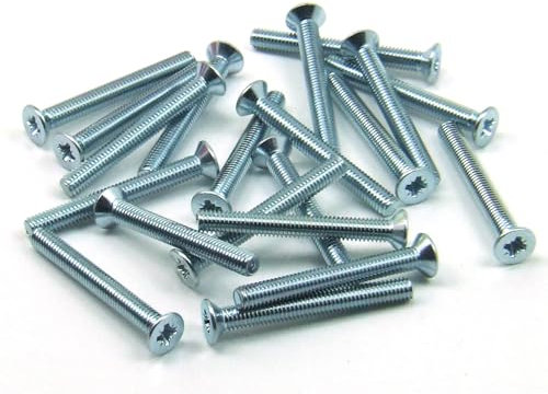 POPESQ® 20 Stk. x Schrauben M3 x 30mm Senkkopf Pozidriv Stahl Zink #A2502