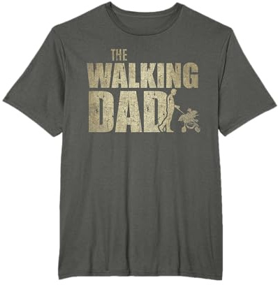 Walking Dad Drôle Nouveau Papa Cadeaux pour Noël Fête des T-Shirt