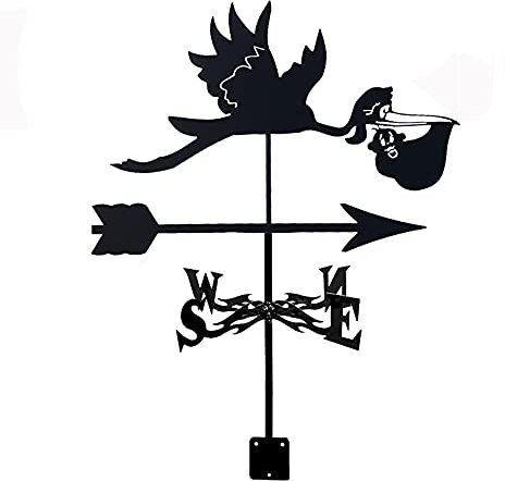 ANCNA Housetop girouettes en Acier Inoxydable girouette Outils de Mesure Sculptures créatives girouette Lion Colibri Oiseau avec revêtement antirouille Durable