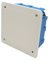 Scatola cassetta di derivazione 105x105x50 da incasso per cartongesso con coperchio quadrata per collegamenti elettrici