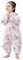 Chilsuessy Baby Winterschlafsack Schlafsack mit Füssen kleine Kinder Ganzjahres Winter Schlafsack Schlafanzug für Mädchen,abnehmbar Ärmel, Elster im Frühling/3.5 Tog, 100/Baby Höhe 110-120cm