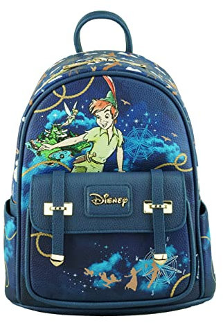 Wondapop Disney Peter Pan Mini-Rucksack, veganes Leder, 27,9 cm