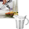 Gravy Boat 750ml Stainless Steel Dining Table Gravy Jug Double Wall Insulated Thermal Sauce Jug w,Lid Ideal for Gravy, Cream and Custard
