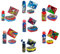 Characters Cartoons Set porta merenda con borraccia e tovaglietta ripiegabile vari personaggi (Avengers)