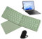 Idezek Teclado Plegable inalámbrico - Teclado de Viaje Plegable,Teclado Plegable ultradelgado portátil, Teclado Plegable para Viajes de Negocios, fácil de Cambiar hasta 3 Dispositivos