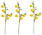 XIZHI 3 piezas de decoración de limón artificial de 19 pulgadas, hermosas ramas de limón amarillo, decoración para el hogar, vacaciones, centro de mesa y decoración del hogar