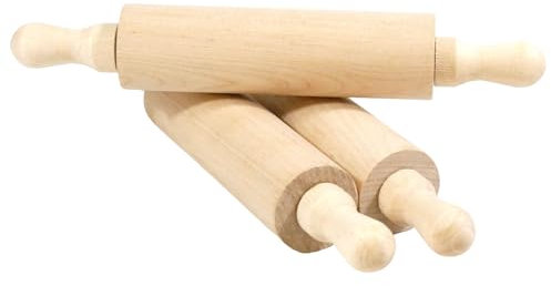 Pack of 6 7 Rolling Pins Ideal for Clay, Crafts and Kids Play
