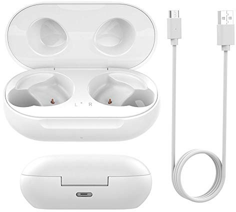 Charging Case for Galaxy Buds/Buds Plus, Replacement Charging Case Charger Cradle Dock for Samsung Galaxy Buds+ Plus (White, earbuds not included)