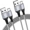 【2-Pack】 USB to USBC Cable 6FT/1.8M Type C Charger Cable Fast Charging, Braided Phone Charger Cables Compatible with iPhone 16/15 Pro, Samsung Galaxy S24/S23 & More