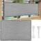 AMZYU Brise Vent Terrasse 160x400cm Brise Vue Jardin Cloture Résistant Vent Protection Contre Les Regards avec Oeillets, Attaches de Câble et Cordons pour Porches, Gris