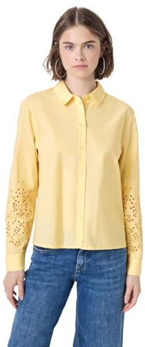 Street One Studio Damen Bluse mit bestickten Ärmeln