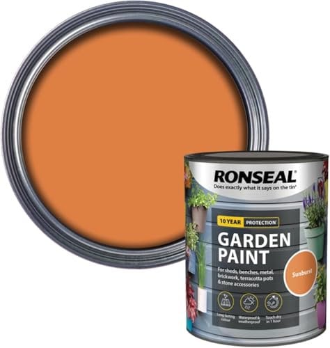 DUAYRA Garden Paint 750ml | Quick Drying Long Lasting Matt Finish | Multi-Surface Exterior Paints | For Wood, Brickwork, Bench, Stone & Metal | Outdoor Garden Fence Tough Protection (Sunburst)
